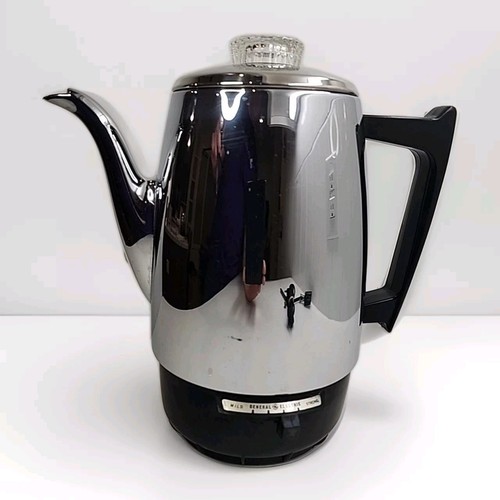 Cafetera de colección General Electric GE Percolator 36P12 MCM ajustable PROBADA - Imagen 1 de 15