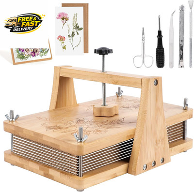 1Set Large Wooden Flower Press Kit - Even Pressure Flowers Pressed DIY Arts Set