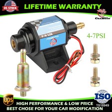 Universal 12s 4-7 Psi Electric Fuel Pump 35 Gph For 46 8 Cylinder Carburetor