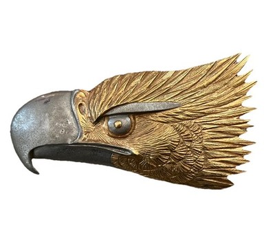  Eagle Vtg 70s Sandy Val Style Brass Finish Biker Belt Buckle Unbranded  