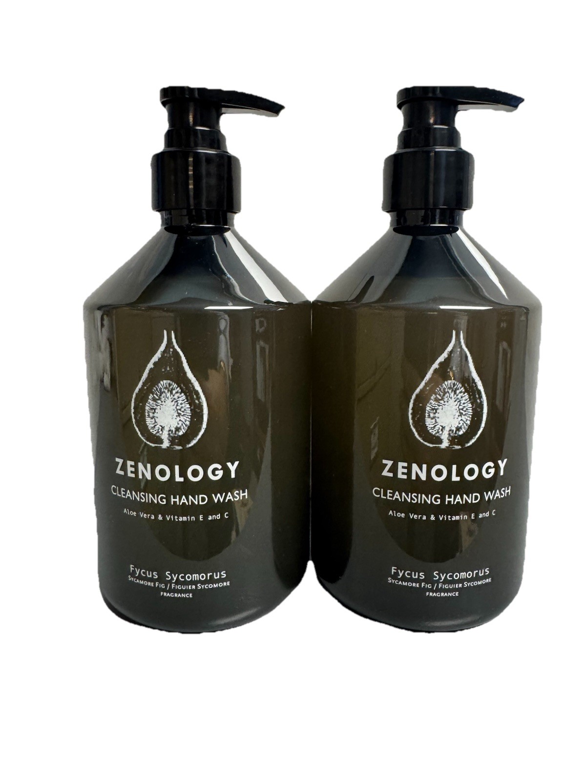 2 PACK Zenology Fycus Sycomorus Cleansing Hand Wash 16.9oz Pump Bottles
