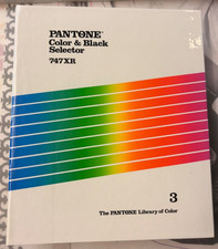 Vintage - Pantone Color  Black Selector 747XR - Binder 3 - 1988