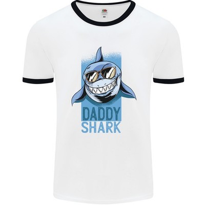 Daddy Shark Lustig Father's Tag Herren Ringer