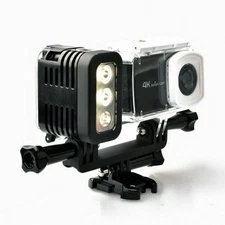 Waterproof Diving LED Light 3 Mode Flash Lamp For GoPro Hero 10/8/9/7/6/5 Camera