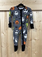 Little Sleepies Disney The Nightmare Before Christmas Bamboo Zippy - Size 0-3M