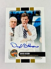 2023-24 Panini Hall Of Fame DAVID HIXON /100 On Card Auto