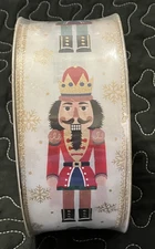 Member's Mark Wired Edge Nutcracker Premium Holiday Ribbon 2.5" Wide x 50yds