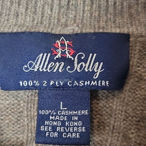 Allen Solly 100% 2 Ply Cashmere Brown Cable knit sweater - Picture 2 of 8