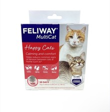 FELIWAY MULTICAT HAPPY CATS CALMING COMFORT DIFFUSER REFILL KIT - EXP. 11/27