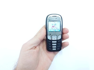 Seltenes Siemens A65 schwarz (entsperrt) Handy einfach Basic Klassiker ältere Kinder