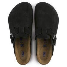 NEW W/BOX Birkenstock Boston Suede Leather Soft Footbed Clog Shoes