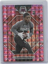 2023 Panini Mosaic #301 Clark Phillips III Camo Pink Mosaic
