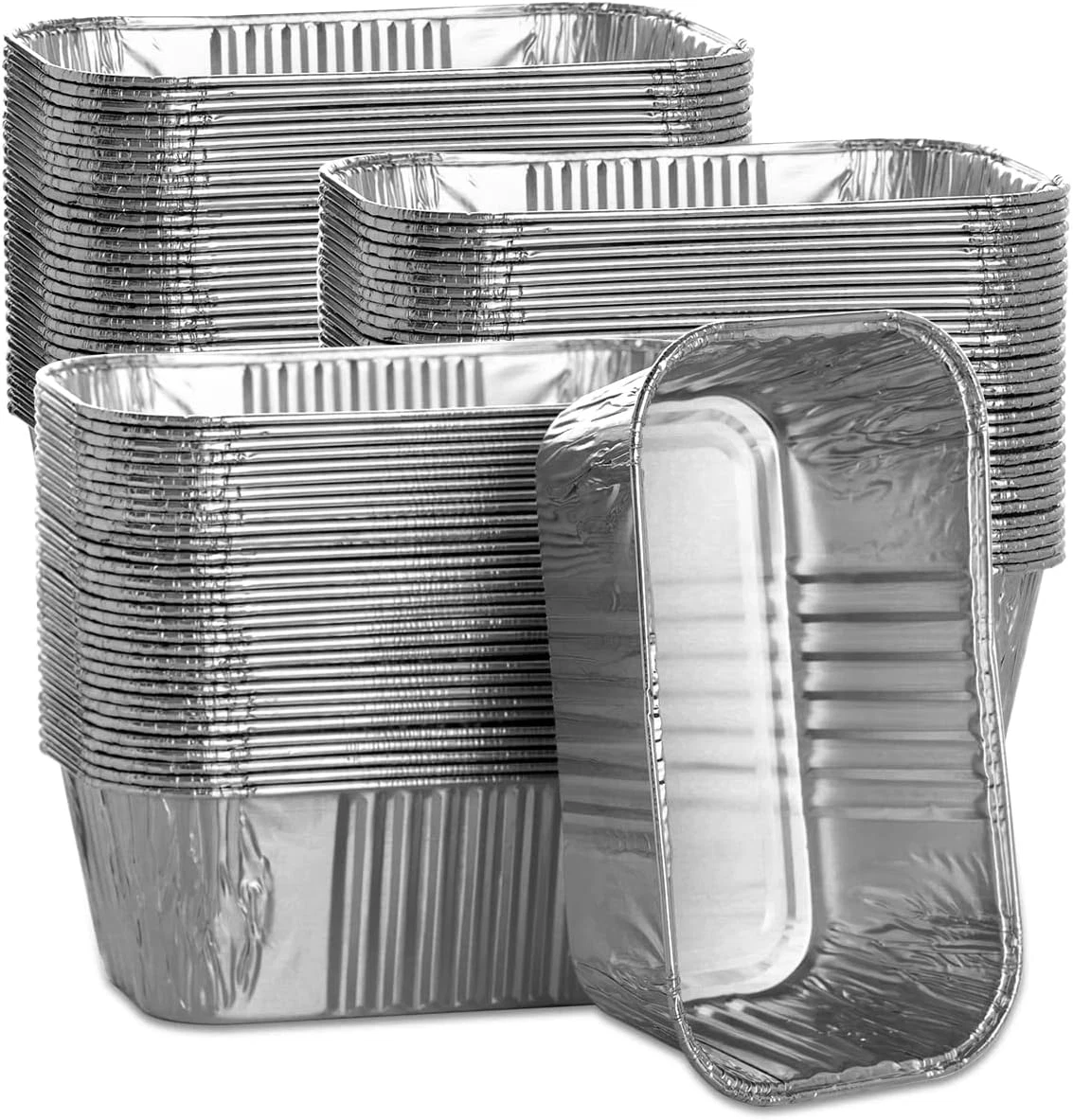 100 Pack 1Lb Aluminum Mini Loaf Baking Pans, 6” X 3.5” X 2” Heavy Duty Disposabl
Opens in a new wind