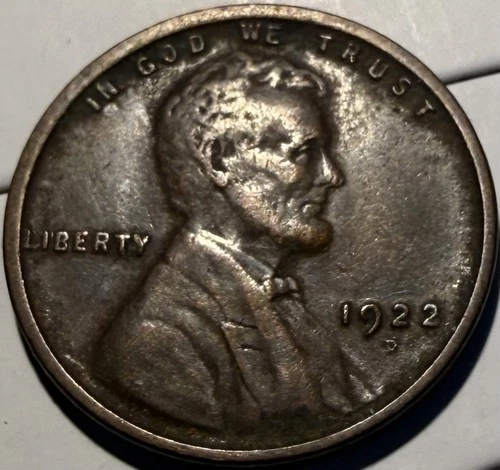 1922 D Lincoln Wheat Penny Cent Fine + - #2143