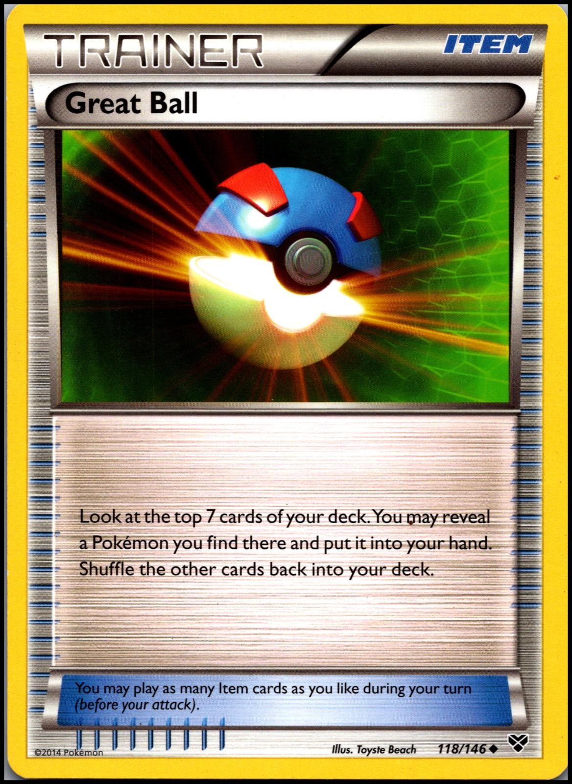 Great Ball 118/146 Uncommon XY Base Set Pokemon Lightly Played