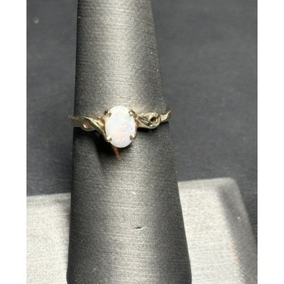 GELBGOLD UND OPAL RING GRÖSSE 6 SKY