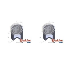 2X AUTOFREN 48mm KOLBEN BREMSSATTEL VORNE passend für FIAT PUNTO LANCIA Y 