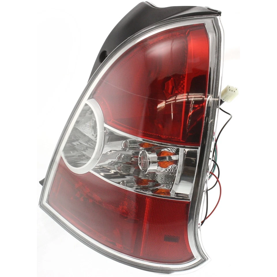Juego de luces traseras halógenas para Hyundai Accent 2008-2011 lente transparente/roja con bombillas 2 piezas Foto 3 de 4