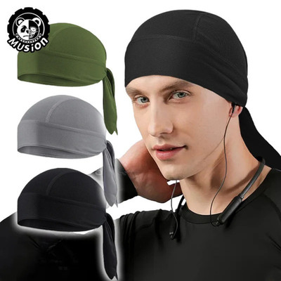 Motorcycle Wrap Biker Du Do Black Bandana Paisley Doo Rag Head Skull Cap Durag