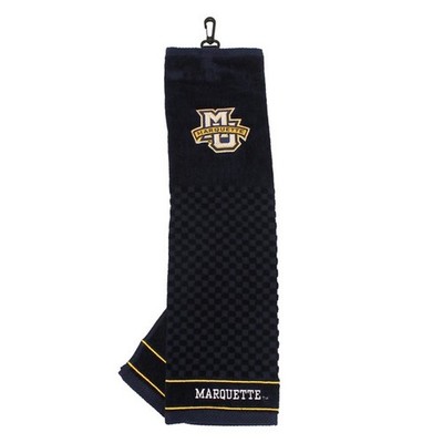 Marquette Golden Eagles Golf Towel - Team Golf  - Embroidered Club Bag Wood