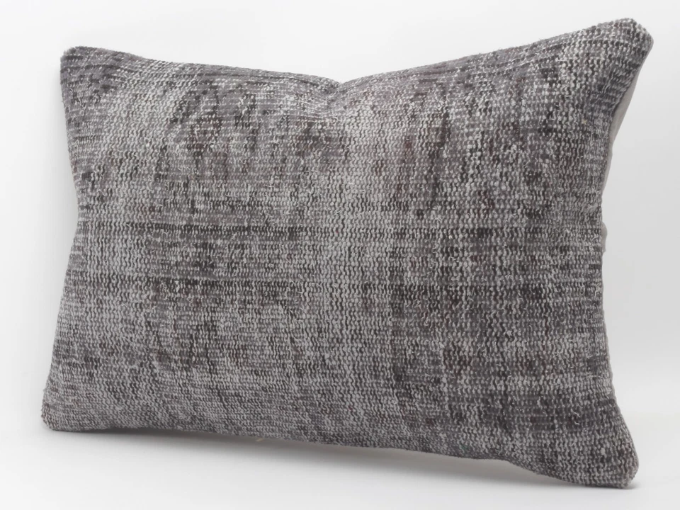 Funda de almohada de yute de lana Kilim decoración del hogar funda de cojín vintage Foto 3 de 4