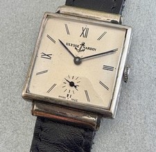 VINT  Ulysse Nardin Square Grey  dial funcy lugs  wind up  swiss made   ca  45