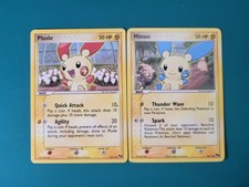 Plusle und Minun 12/17 & 13/17 Non Holo aus Pokemon POP Serie 1 NM/LP