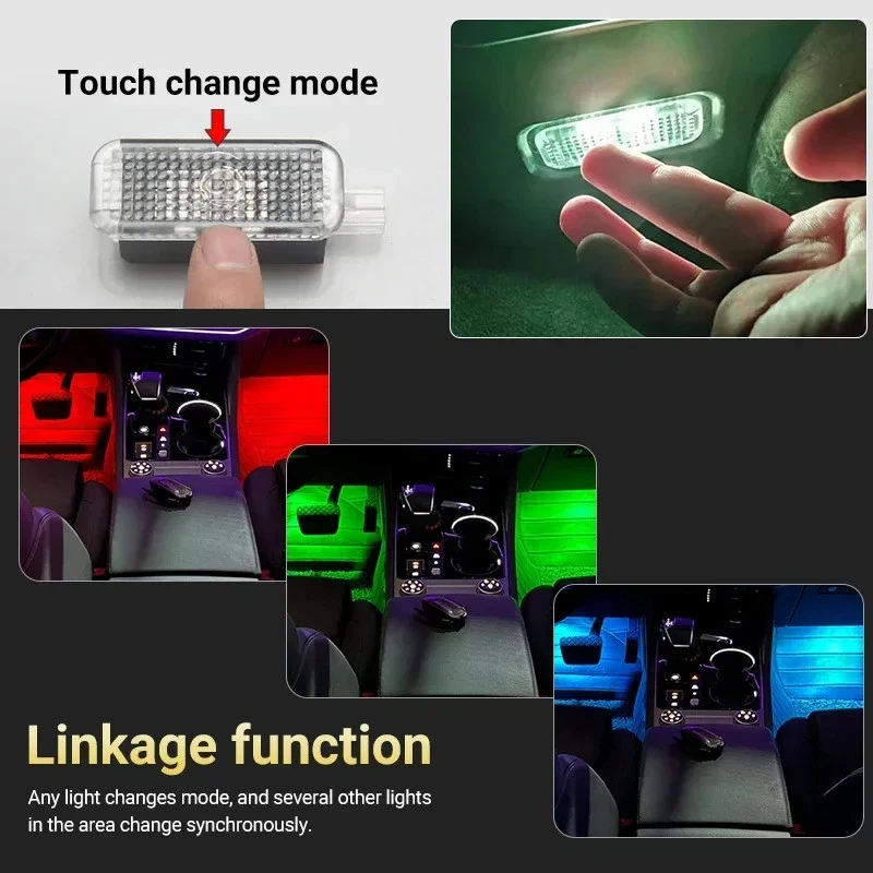 Footwell Light for Audi A1 8X A3 8V 8Y A4 B8 B9 A5 8T C6-C8 A6-A8 D3-D5 Q2 Q3 8U Foto 3 de 4