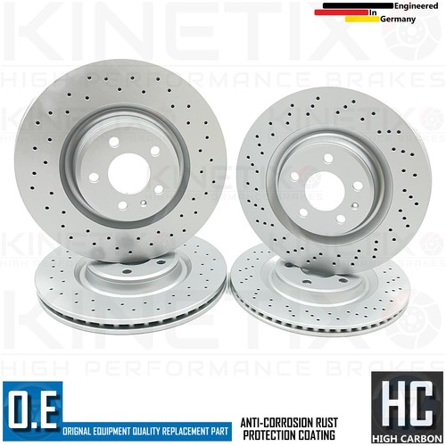 Para Audi S5 V6 Delantero Trasero Cross Discos de Freno Ventilados Apec 330mm - Imagen 2 de 14