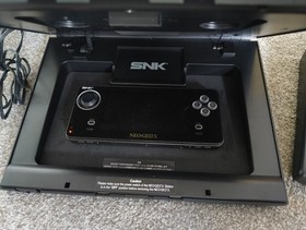 SNK Neo Geo X Gold Limited Edition Console Complete Set Black - Exc condition