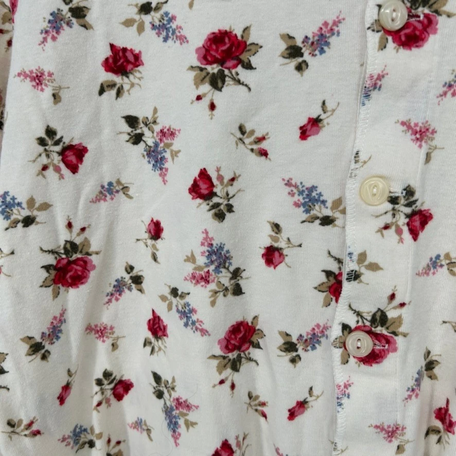 Suéter Lauren Ralph Lauren Mujer Extra Grande Marfil Estampado Floral Cárdigan Top Foto 3 de 4