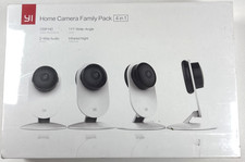 Yi Home Telecamera Infrarossi Notte 720p Family Pack 4 in 1 Grandangolare 2 Vie Audio