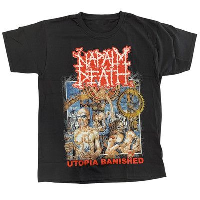 Napalm Death - Utopia Banished VTG Men's T-Shirt For Gifts