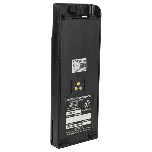 Akku FüR Motorola NTN7143R NTN7144B NTN7144A NTN7144 2300Mah 7,5V FunkgeräT-image