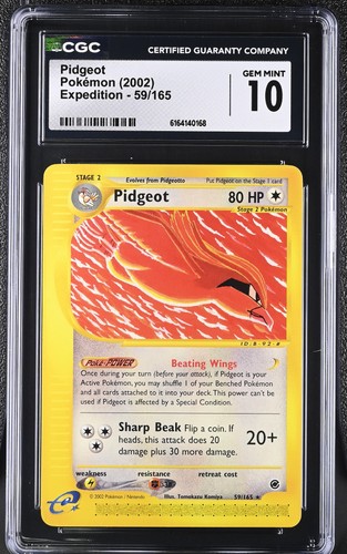 Pidgeot graded CGC 10 for sale on eBay