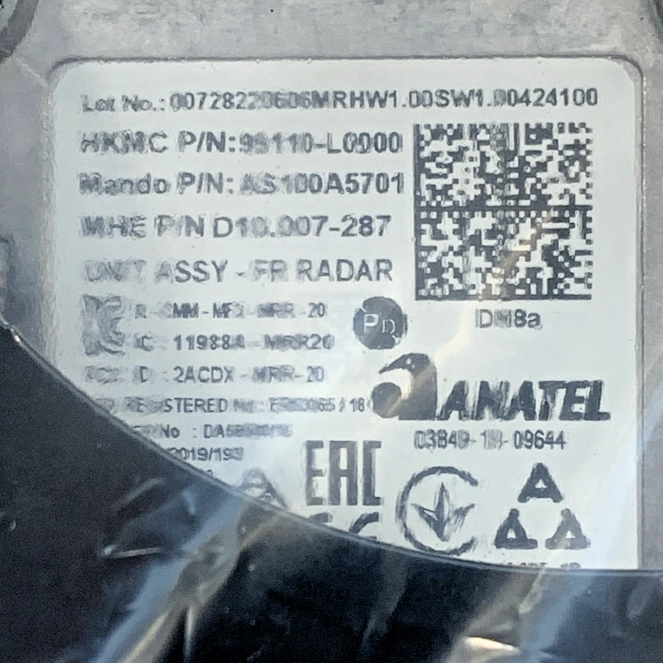 Hyundai Sonata Radar 99110L0000 OEM NEW 2019–2023 Adaptive Cruise Sealed - Image 2 of 4
