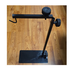 Black Metal Adjustable Heat Lamp Holder 18-32 Inch Reptile Snake Lizard Turtle