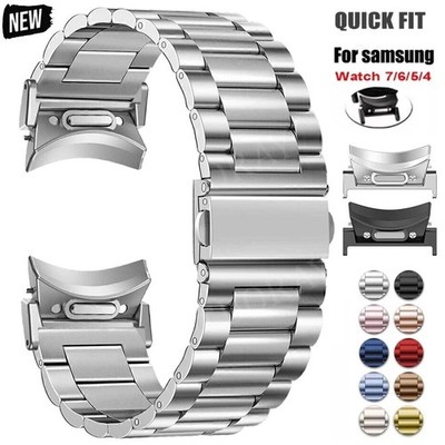 Quickfit Metall Edelstahl Armband Für Samsung Galaxy Watch 7 FE 6 5 4 40mm 44mm
