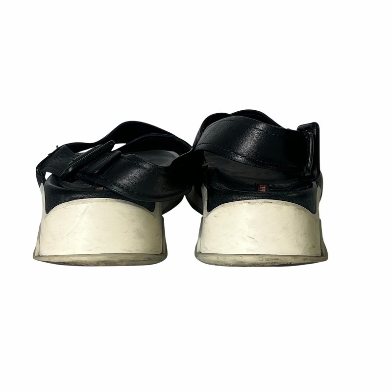 PRADA Cross Strap Sandals Size 35.5 US 5.5 Black Women thumbnail 6