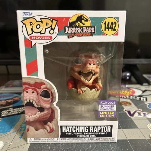 Funko Pop! Movies: Jurassic Park - Hatching Raptor #1442 - ‘23 Summer Convention