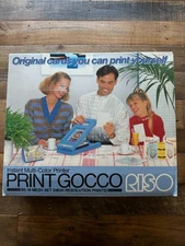 Vintage Riso Print Gocco B6 Hi Mesh Set Multi-Color Ink Printer & Screen Kit