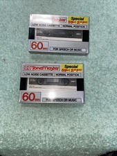 Tonemaster Blank Cassette Tape Low Noise Normal Position 60 Min New Sealed
