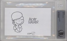 BAS Authenticated Mort Walker BGS Authentic Auto ow6