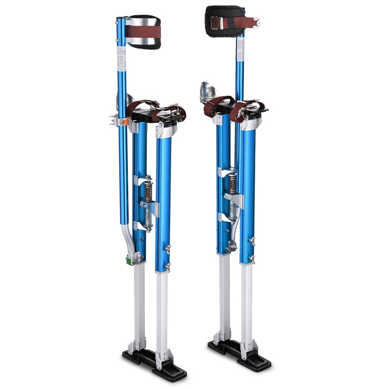 Drywall Stilts 36-50 Inch Aluminum Tool For Painting Taping Cosplay Walk Blue