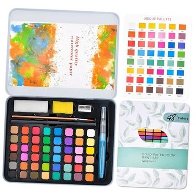 Easter Basket Stuffers Watercolor Paint - Water Color Painting Birthday 48 pcs