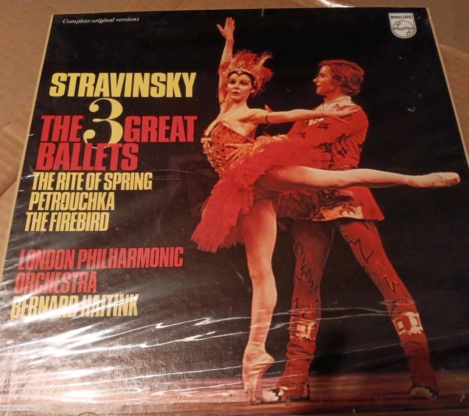 STRAVINSKY - The 3 Great Ballet 12" Vinyl Records 3 LP Box Set 1973 Sealed - Image 3 of 3