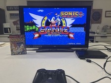 Sony PlayStation 2 Slim PS2 Console Black SCPH-90001 w/ DualShock, Cables