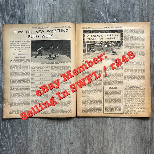 HEALTH & STRENGTH Fitness & Sports Magazine JOHN VALENTINE JUL 27 1935 V 57 NO 4 - Picture 6 of 16