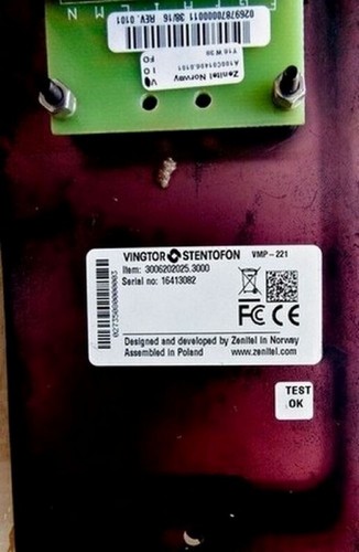 VINGTOR STENTOFON VMP-221 TELEPHONE HEADSET 3006202025.3000 ZENITEL - Picture 4 of 5