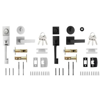 Elegant Entry Door Handle Set Not Lock Reversible Designs Door Handle set Metal
